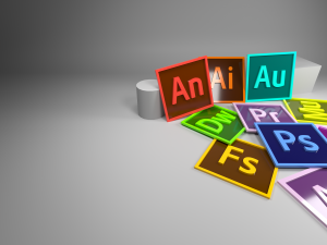 adobe icon and logo pack 01 low-poly s Modèle 3D