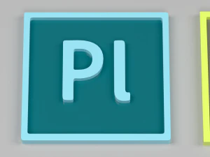 adobe icon or logo pack 2 3D Model