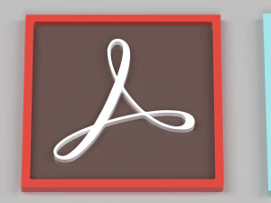adobe icon or logo pack 2 3D Model
