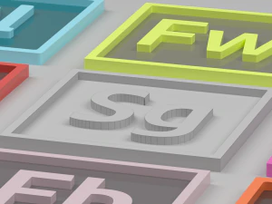 adobe icon or logo pack 2 3D Model