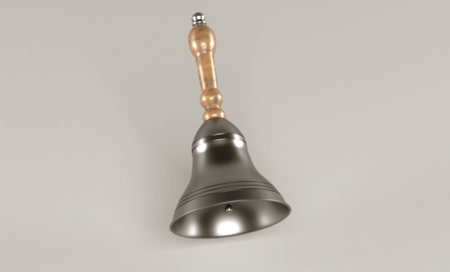 metal bell 3D Model .c4d .max .obj .3ds .fbx .stl .blend 