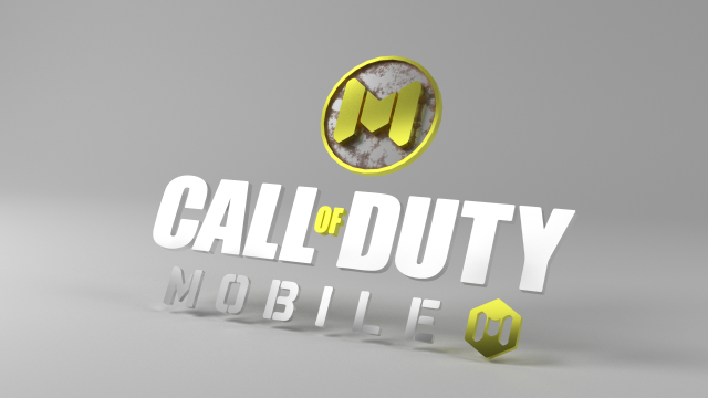 call of duty mobile logo and title low-poly 3D-Modell .c4d .max .obj .3ds .fbx .stl .blend 