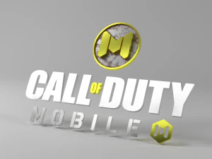 logo et titre de Call of Duty Mobile low-poly Modèle 3D