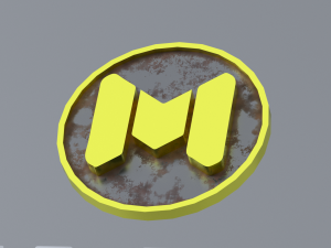 call of duty mobile logo and title low-poly 3D-Modell