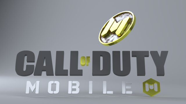 Call Of Duty Mobile Logo And Title Low-Poly 3D Модель In Другое.