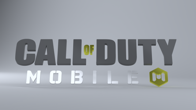 Call Of Duty Mobile Logo And Title Low-Poly 3D Модель In Другое.