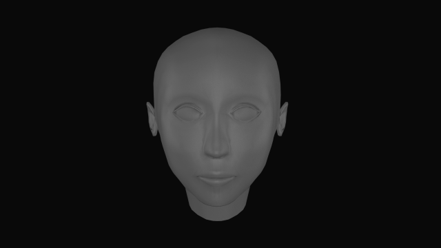 human head Model 3D .c4d .max .obj .3ds .fbx .stl .blend 