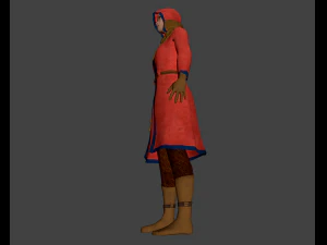 girl in red 3D Model