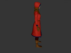 girl in red 3D Model