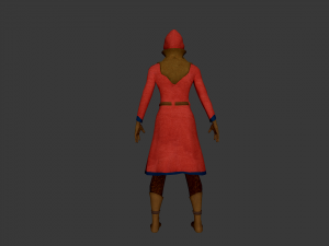 girl in red Modello 3D