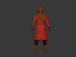 girl in red 3D Model