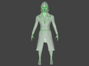 girl in red Modello 3D