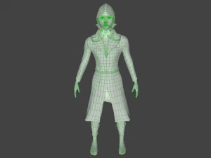 girl in red 3D Model