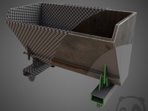 stell dumpster Modello 3D