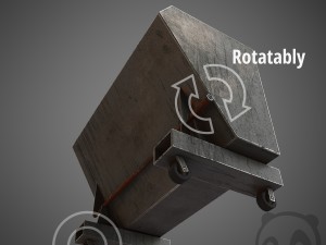 stell dumpster Modello 3D