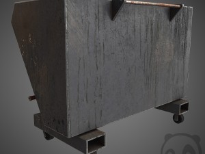stell dumpster Modello 3D