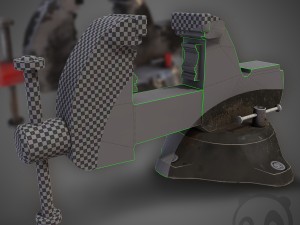 metal gripe Modèle 3D