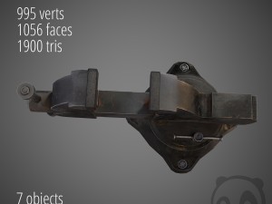 metal gripe Modèle 3D