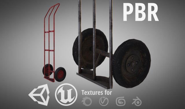 trolley 3D Model .c4d .max .obj .3ds .fbx .stl .blend 