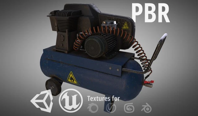 compressor 3D Model .c4d .max .obj .3ds .fbx .stl .blend 