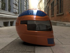 helmet racing type Modello 3D