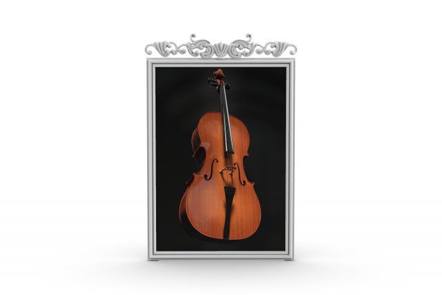 art frame with ornament and texture 3D Model .c4d .max .obj .3ds .fbx .stl .blend 