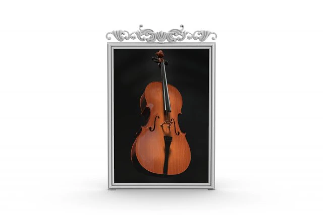 art frame with ornament and texture 3D Model .c4d .max .obj .3ds .fbx .stl .blend 