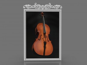 art frame with ornament and texture 3D Model
