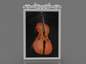 art frame with ornament and texture 3D Model