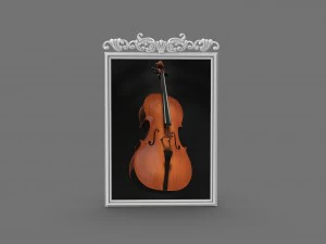 art frame with ornament and texture 3D Model