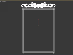 art frame with ornament and texture 3D Model
