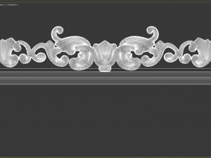 art frame with ornament and texture 3D Model