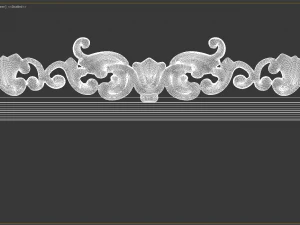 art frame with ornament and texture 3D Model