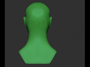 man face high and low poly 3D 모델