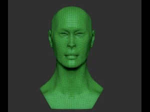 man face high and low poly 3D Model