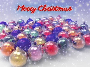 christmas balls set 3D Model