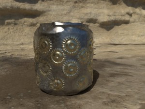 stylized brass 3D Model