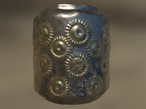 stylized brass 3D Model