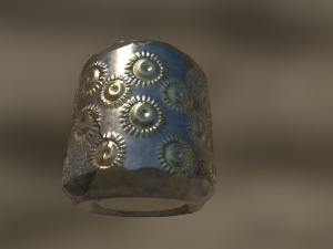 stylized brass 3D Model