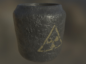 brass - low poly - pbr 3Dモデル