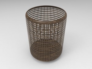 waste basket trash 3D Model