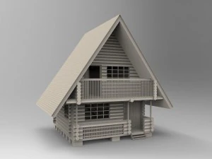 log house 3D Model