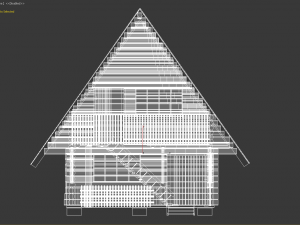 log house Modèle 3D