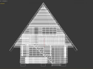 log house 3D Model