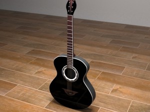 acoustic guitar 3D Model