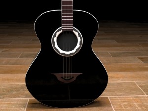 acoustic guitar 3D Model