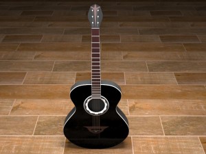 acoustic guitar 3D Model