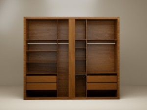 wardrobe wood 3D Model