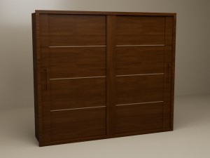 wardrobe wood 3D-Modell