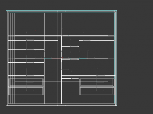 wardrobe wood 3D-Modell